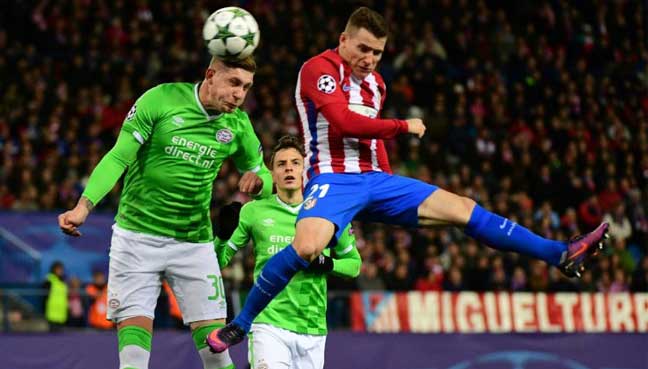 Atletico beat PSV to maintain perfect record and win group