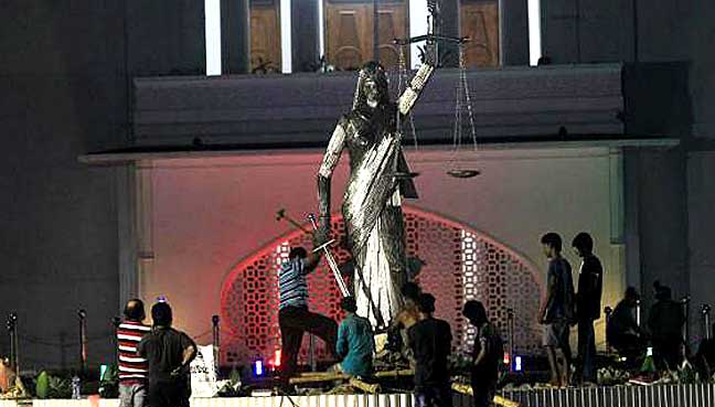 Statue of Greek goddess on SC premises removed