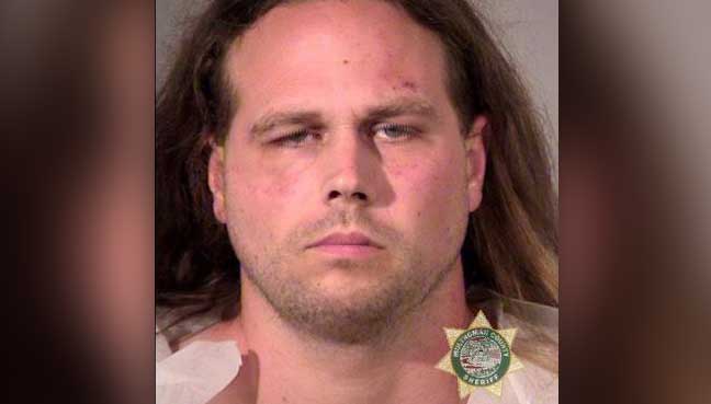 Jeremy Joseph Christian, 35, of North Portland, Oregon is pictured in this undated handout photo obtained by Reuters May 27, 2017. Portland Police Bureau/Handout via REUTERS