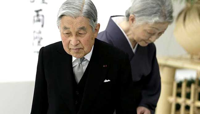 Japan enacts law for Emperor Akihito, 83, to abdicate