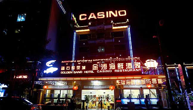 A Chinese Restaurant, Hotel and Casino was seen at the Preah Sihanoukville province, Cambodia.