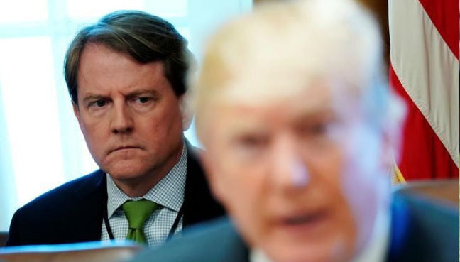 Trump says his White House counsel not a 'rat' like Nixon's