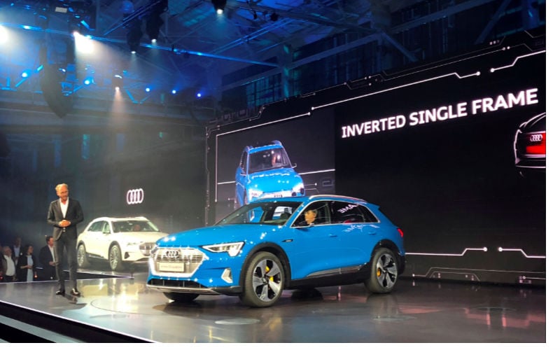 Audi unveils electric all-wheel drive e-tron SUV