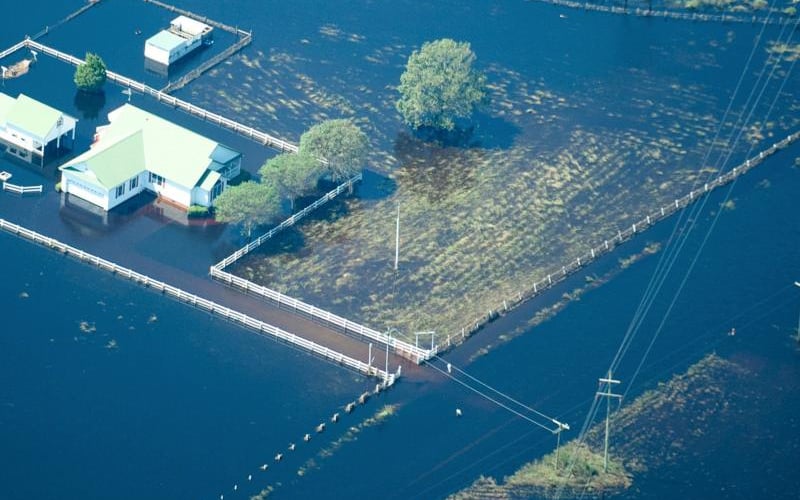 Flooding in the aftermath of Hurricane Florence is seen in and around Wilmington North Carolina US