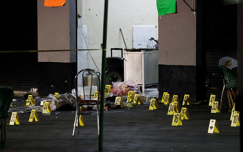 Five shot dead in popular Mexico City tourist plaza