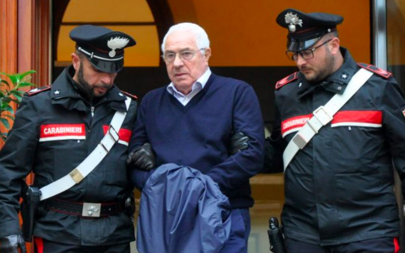 Italian Mafia 'godfather' Settimo Mineo held in Sicily raid