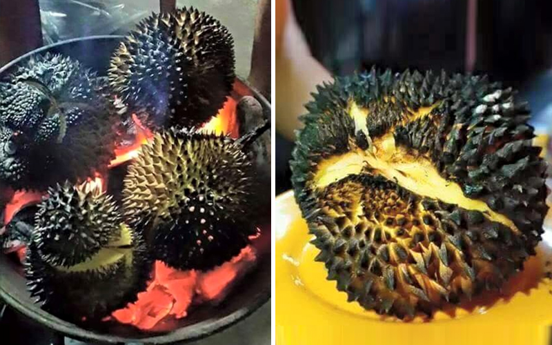 Jangan lepaskan peluang nikmati durian bakar di Kota 