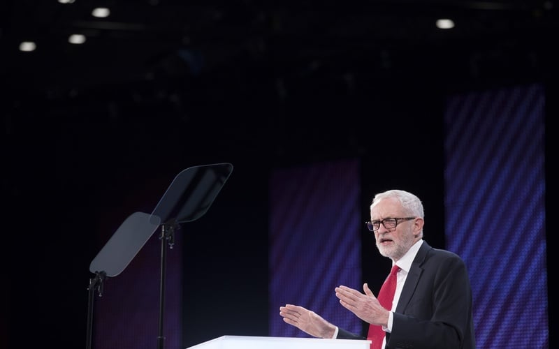 Jeremy Corbyn leader of the UK opposition Labour party