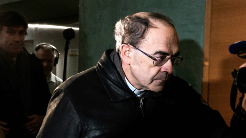 Lyon’s archbishop Cardinal Philippe Barbarin arrives at the city’s courthouse to attend his trial