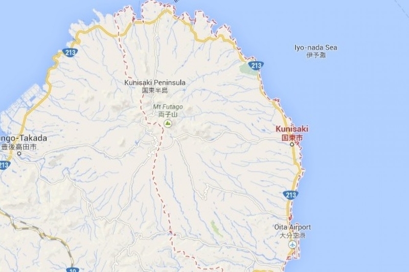 The epicentre of the quake was located 13 kilometres north of the city of Kunisaki-shi