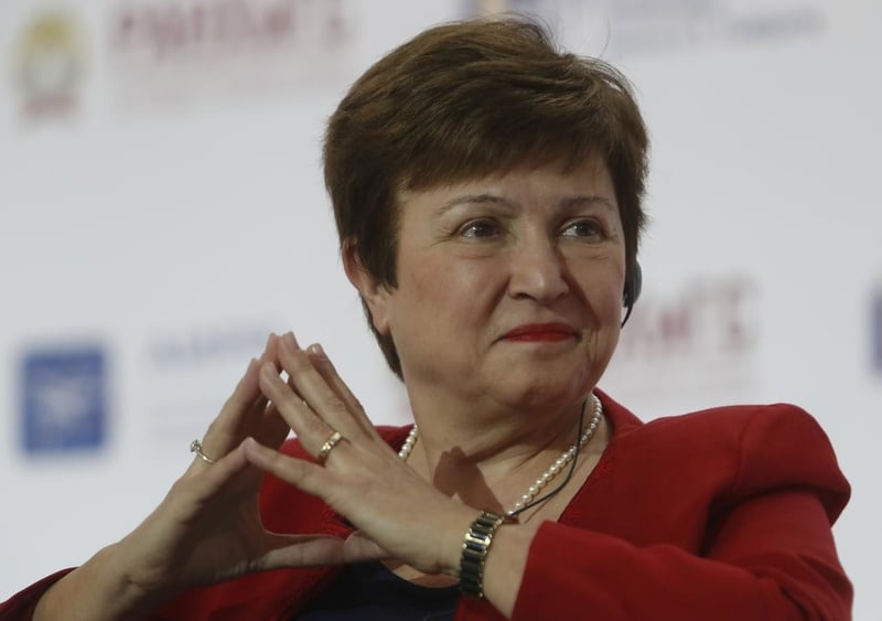 Georgieva cautions that it’s too early to make projections