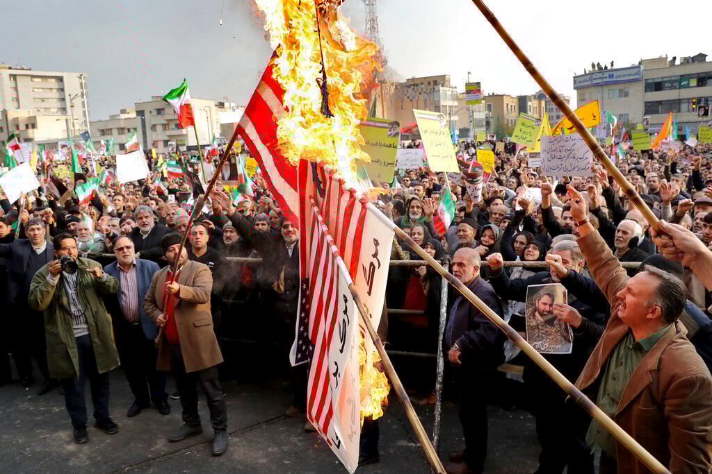 Iran arrests 8 'linked to CIA' involved in violent nationwide demos