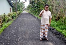 Man disturbed by noise from traffic puts up 11 speed bumps on road