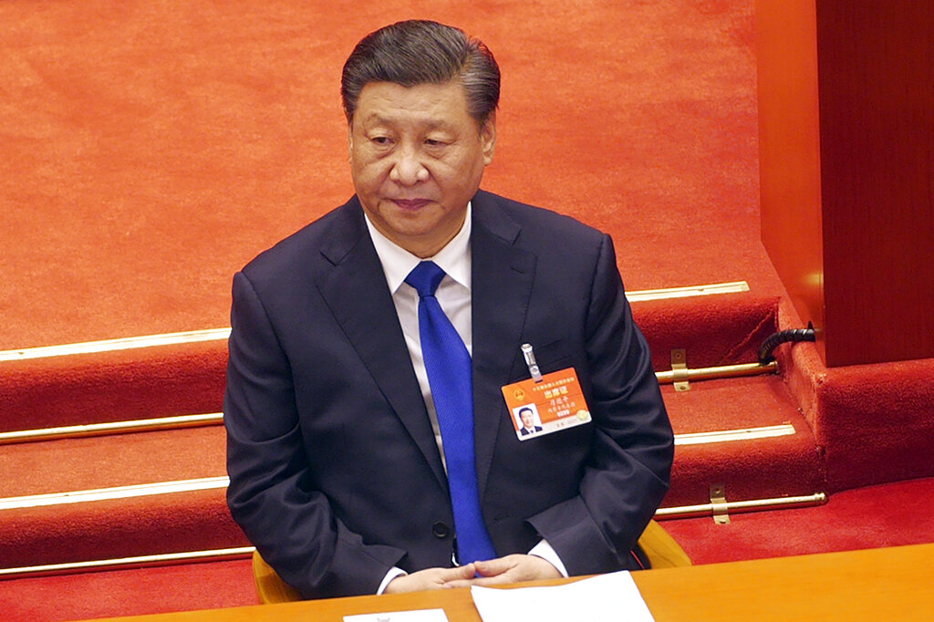 President Xi Jinping attends a plenary session of China’s National People’s Congress in Beijing last month