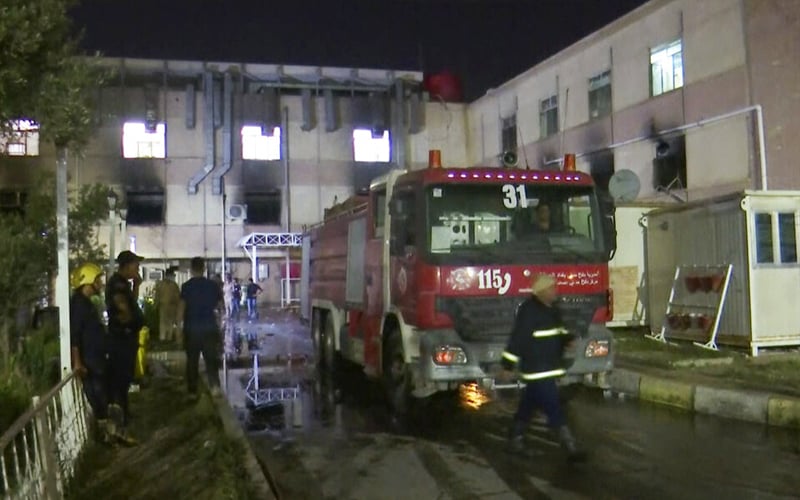 Sekurang-kurangnya 82 maut dalam kebakaran hospital Covid